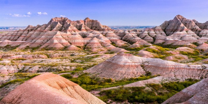 Badlands dakota national south park parks usa travel visit camping getty guide scenic